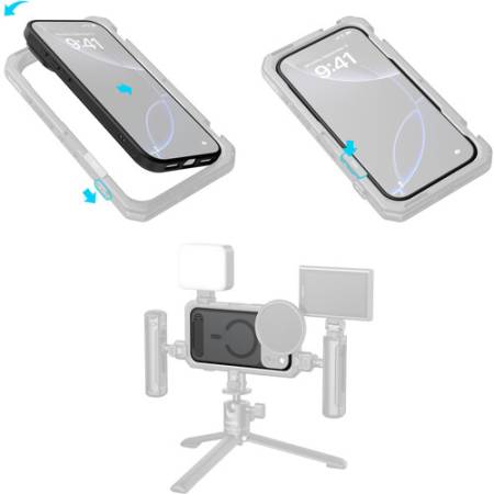 SmallRig 5551 FilMov - case/etui foto-video z płytkami obiektywu do iPhone 17 Pro Max, czarny